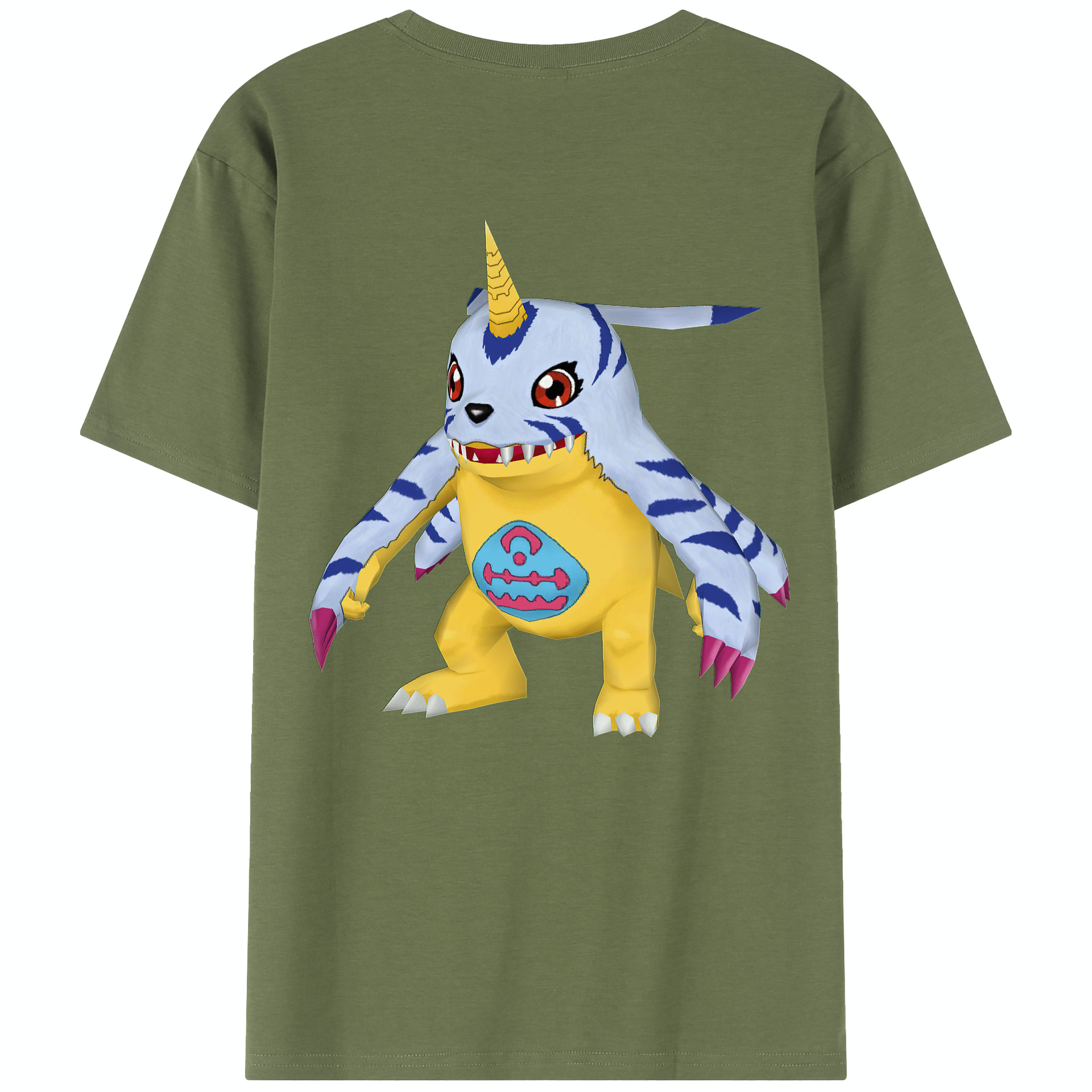 （画像用） Digimon デジタルモンスター/デジモン 綿100％半袖Tシャツ（背面プリント）